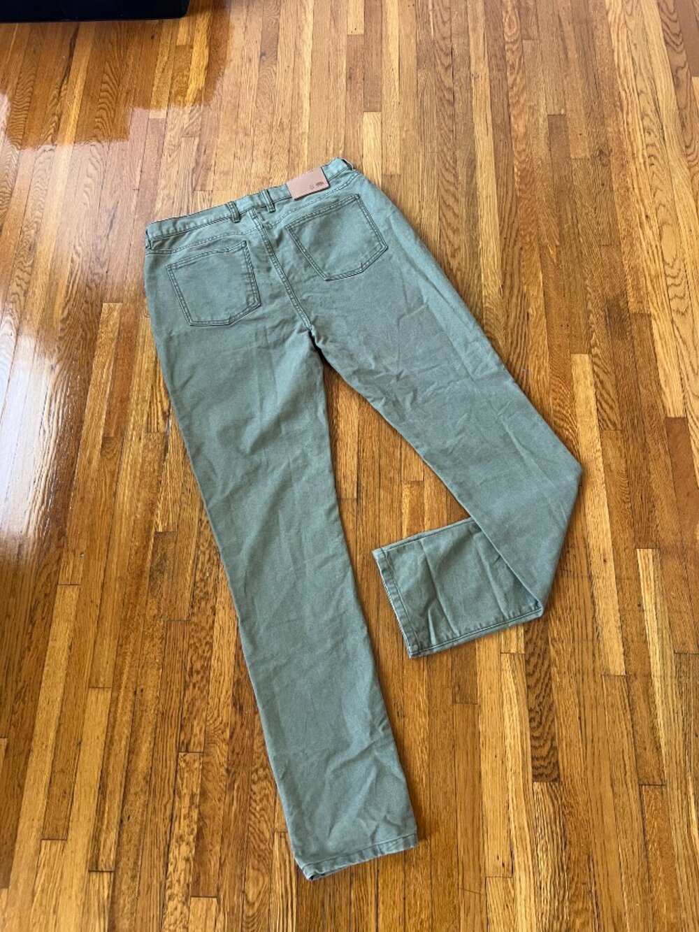 Taylor Stitch The Slim All Day Pants Eucalyptus Green Canvas - Men's 34x34 (NWT) - Picture 2 of 9